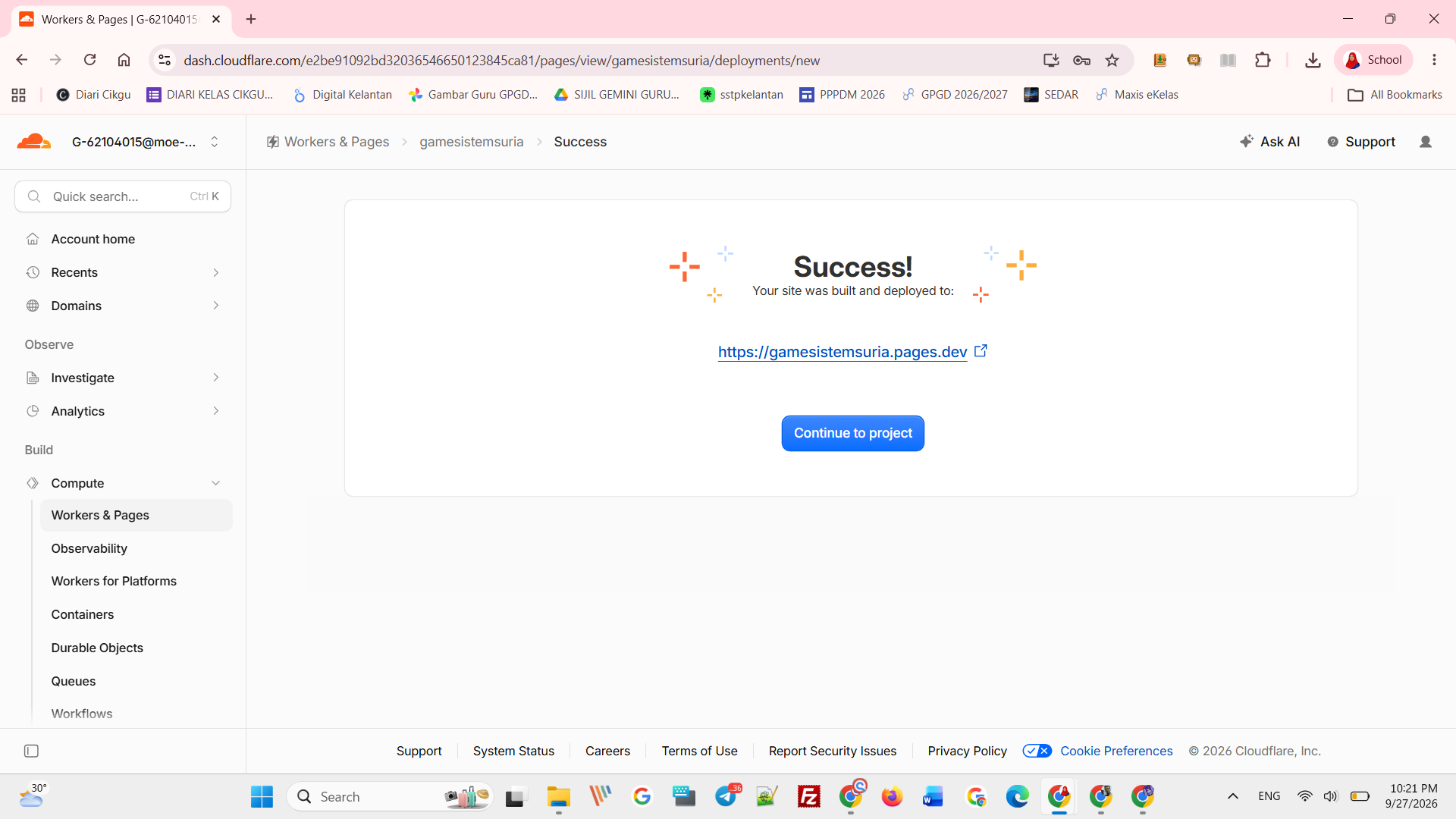 Success deployment
